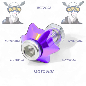Tornillo de aluminio morado