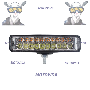 Barra led 12 puntos 2 filas con flasheo dos colores