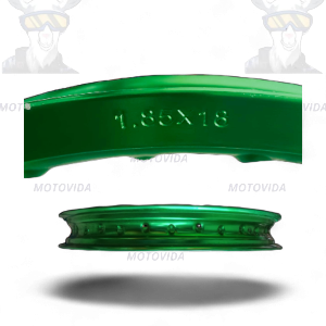 Aro 1.85x18 aluminio verde