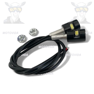Kit de tornillos para placa con luz rojo