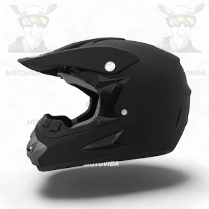 Casco cross unico negro matte