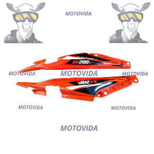 Cubierta tras kmf200/ZX150L naranja