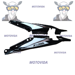 Cubierta tras kmf200/ZX150L negra