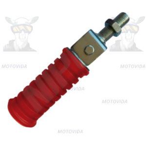 Estribos traseros dt175 rojo largos