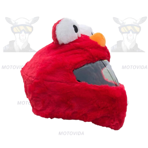 Forro para casco de dibujos rojo