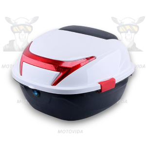 Maletero o Baul para Moto blanco