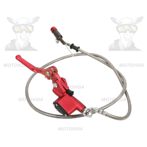 Bomba de clutch hidraulica para moto rojo