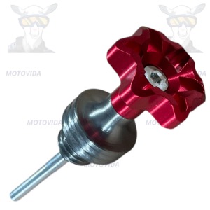 Tapon de aceite aluminio rosca rojo
