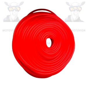 Rollo manguera combustible 50 metros rojo