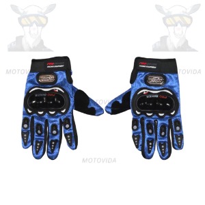 Guantes largo con protector azul
