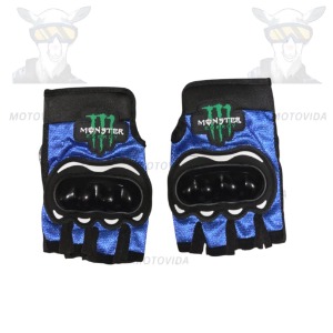 Guantes corto con Protector azul