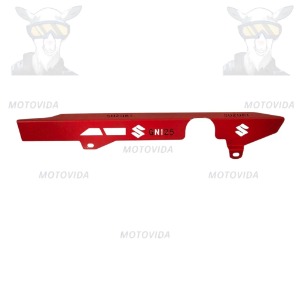 Cubre cadena aluminio GN125 rojo