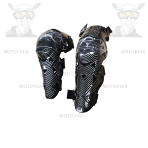 Kit de rodilleras fibra negro