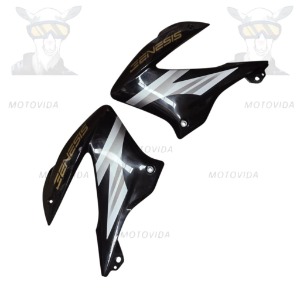 Kit de tapaderas de tanque XM200/DM200/shineray200 negro