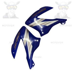 Kit de tapaderas de tanque XM200/DM200/shineray200 azul