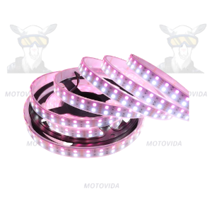 Rollo de cinta led doble rosado