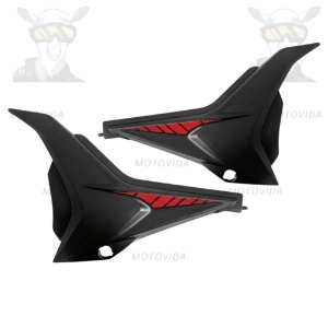 Kit de tapaderas italika 150Z rojo/negro