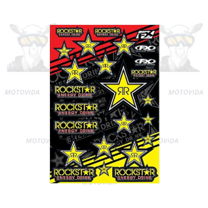 Calcomania rockstar carton grande
