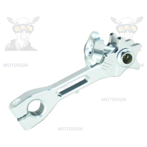 Lever de freno aluminio doble morado/cromado