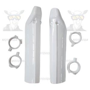 Protectores de barra supermoto blanco