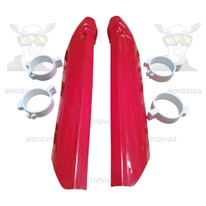 Protector de barra supermoto rojo