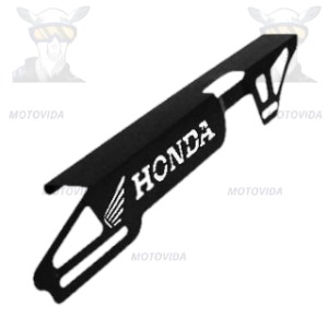 Cubre cadena aluminio Honda negro