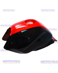 Tanque Italika 150Z/CR1 negro-rojo