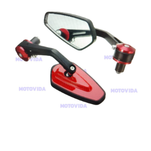 Kit de espejos para timon triangulares rojo