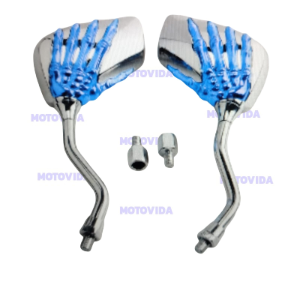 Kit de espejos calavera azul