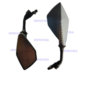 Kit de espejos armadillo cromado