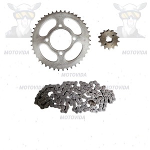 Kit de traccion YBR125/Serpento/FT125/150Z/CR1 43T