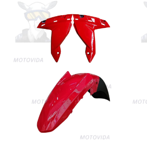 Guardafango delantero tvs apache RTR200 rojo