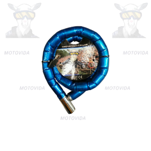 Candado para casco grueso azul