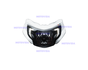 Carena con foco tvs apache rtr200 blanco